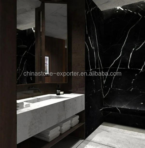 Black Marble Tiles For Bathroom Wall With White Veins Black Marble Tiles For Bathroom Wall