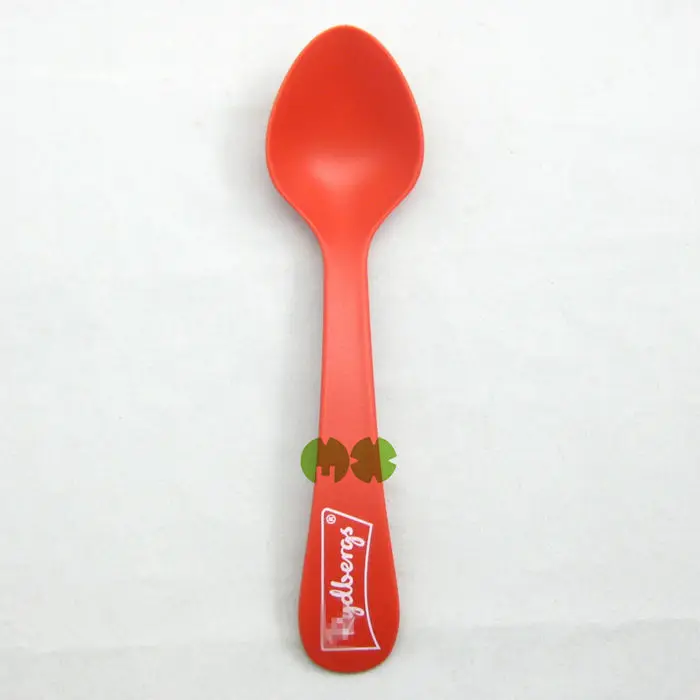 Colorful Plastic Spoon,Printed Food Grade Pp Big Plastic Spoon,Raw