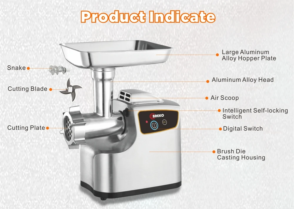 Metal Housing Powerful Meat Grinder For Home Use Amg199a Buy Meat