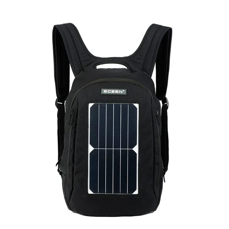 Outdoor 35l Solar Backpack Charger Bag Removable 6.5w Solar Panel Back