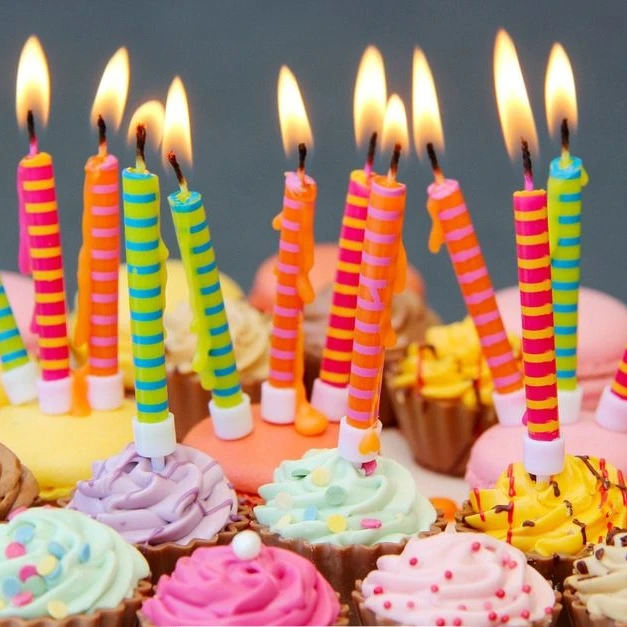 Scented High Quality Colored Hot Selling Birthday Pillar Candle