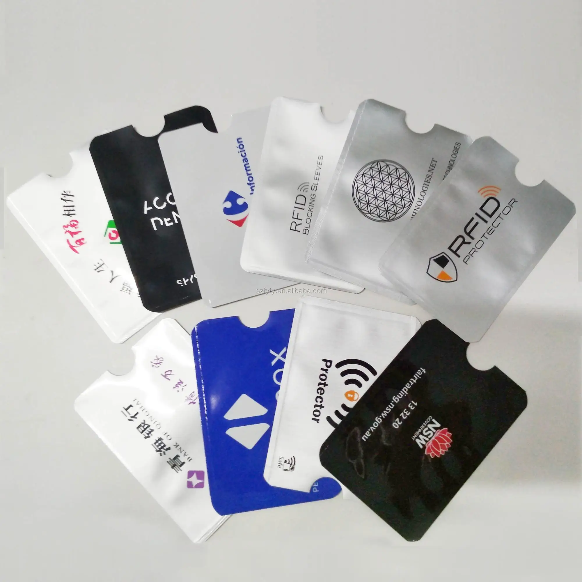 Rfid Blocking Sleeves Identity Theft Protection Perfectly Fits Wallet