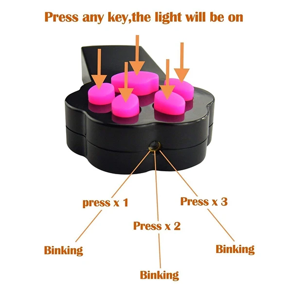 Pet Cat Dog Catch The Interactive LED Light Pointer Toy Stick Teaser Exercise Training Tool With Paw Prints Shape.jpg