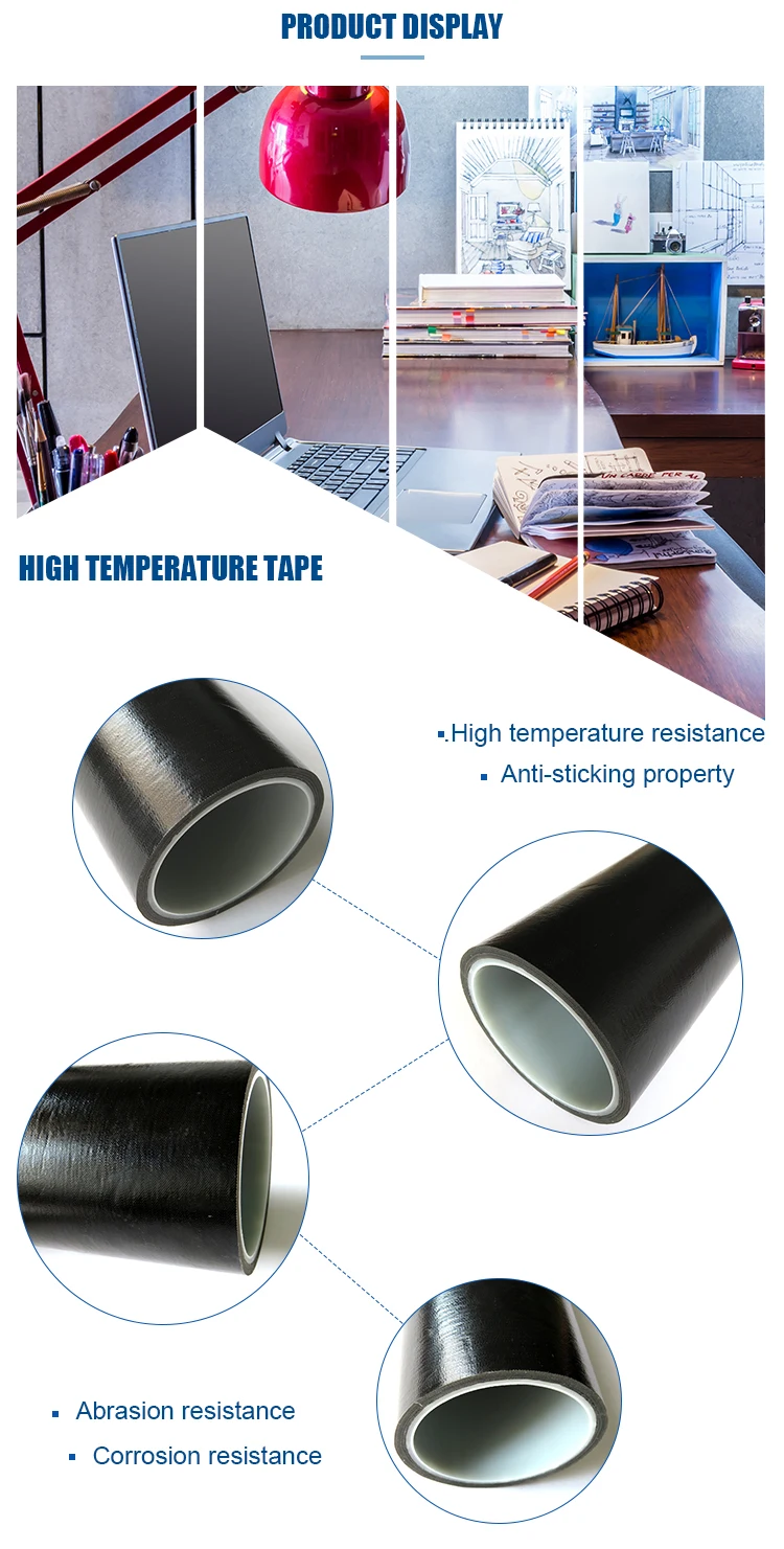 Black Heat Resistant Teflon Tape