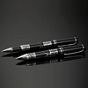 new rotating black feather stylish ball metal acrylic marble custom logo pen