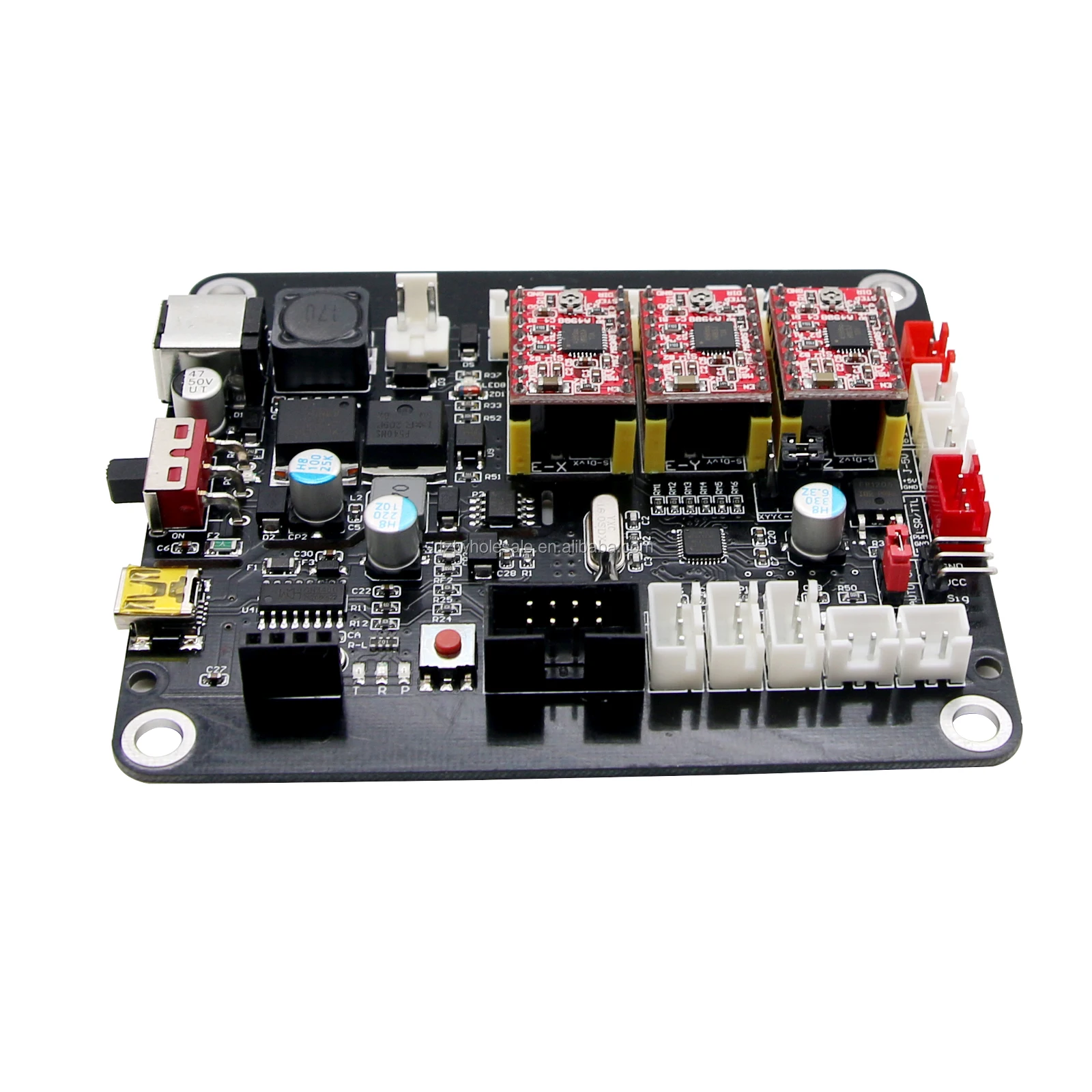 CNC 3 Axis Control Board Version 4.0 GRBL Support 2P/3P Laser PWM TTL Engraving 