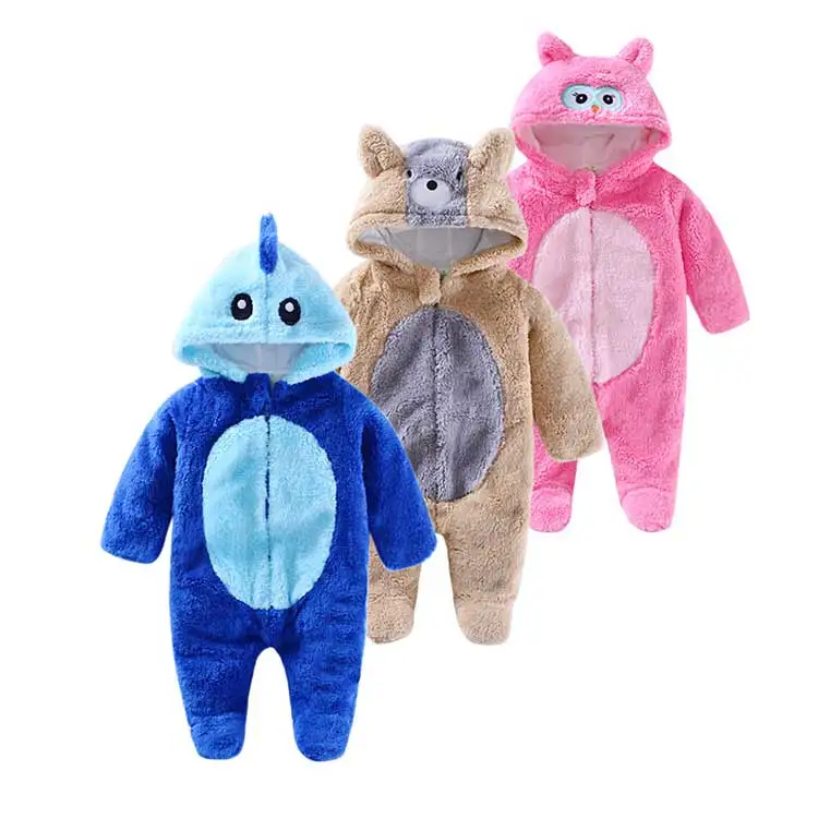 Newborn Clothes Cute Animal Winter Baby Hooded Jumpsuit Buy Baby