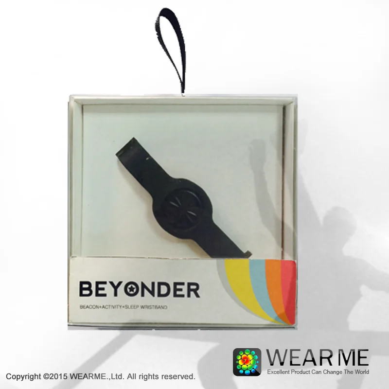 WEARME BEYONDER BRACELET iBeacon Compatible Bluetooth Beacon TPE Bracelet/Wristband OEM Sensor Can Be Added