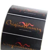 High Quality Competitive Price Custom Stickers Hot Stamping Rectangular Gold Foil Label
