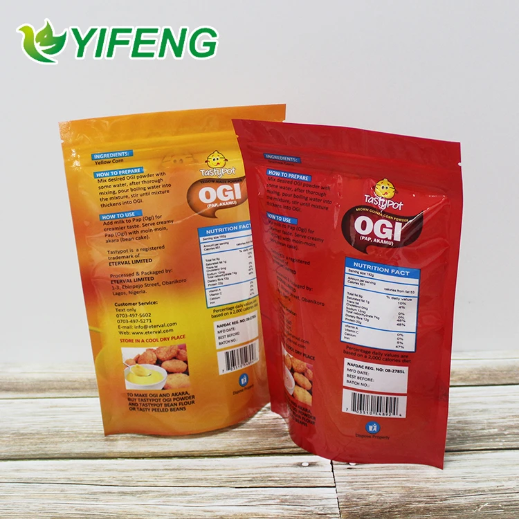 digital printed stand up pouch