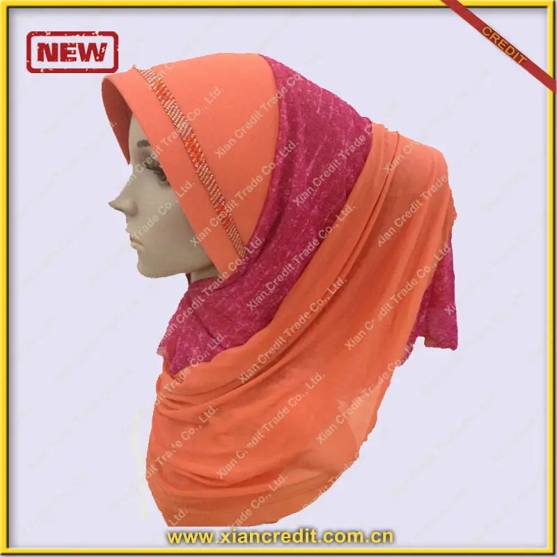 Arab Fashion Pink Muslim Girl Hijab Style In Meryl Fabric Buy Latest