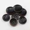 Manufacturer custom-made laser letter button circular four-eye resin button