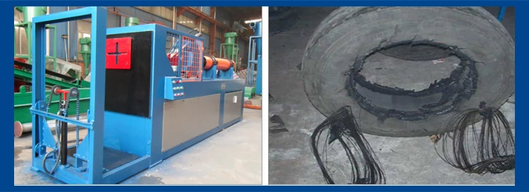 High efficiency waste tire crusher with long life
