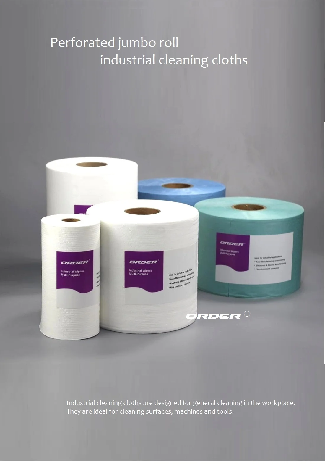 Furniture industry cleaning oil nonwoven Jumbo Roll Cloths