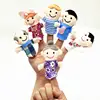 Factory Price Custom Design Children A Six-Finger Puppet Plush Family Finger Puppet