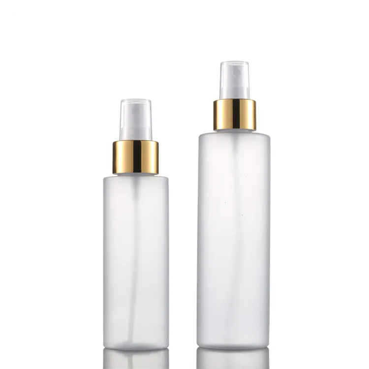 100ml Clear Frosted Spray Bottle Pet Flat Shoulder Plastic Perfume