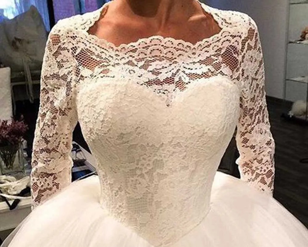 On3054 Cina Negozio Online Ball Gown Maniche 3 4 Da Sposa Abiti Vintage Abiti Da Sposa Di Lunghezza Del Pavimento Bianco Nuovo Disegno Dell Abito Nuziale Buy Design Pattern Abiti Da Sposa Abito Ultimi