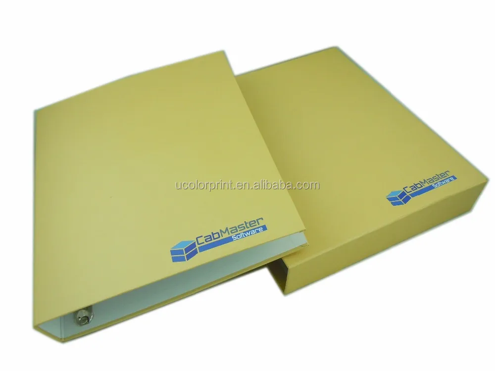 High Quality Hard Cover 3 Ring Binder Round Spine A4 Size File Folder