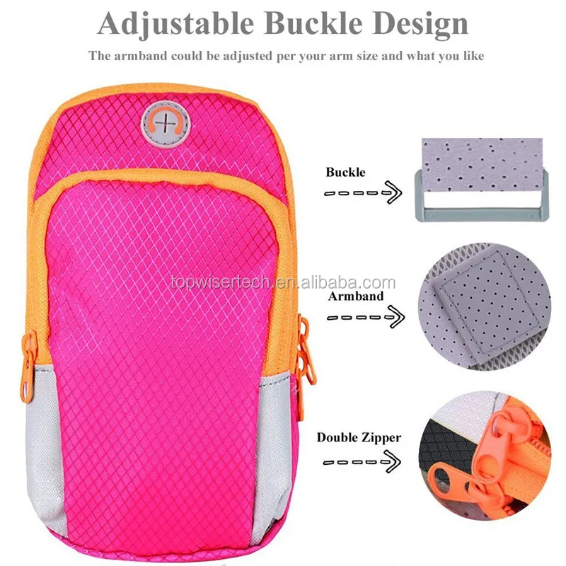 Deporte Brazalete Brazo De Tela Bolsa Caso Bolsa De Funcionamiento Gimnasio Brazo Banda Para iPhone Huawei LG