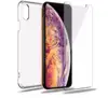 0.3mm 2.5D 9H Tempered Glass Sheet + Clear Soft TPU Phone Case For iphone XS Case Cover Mobile Screen Protector Film