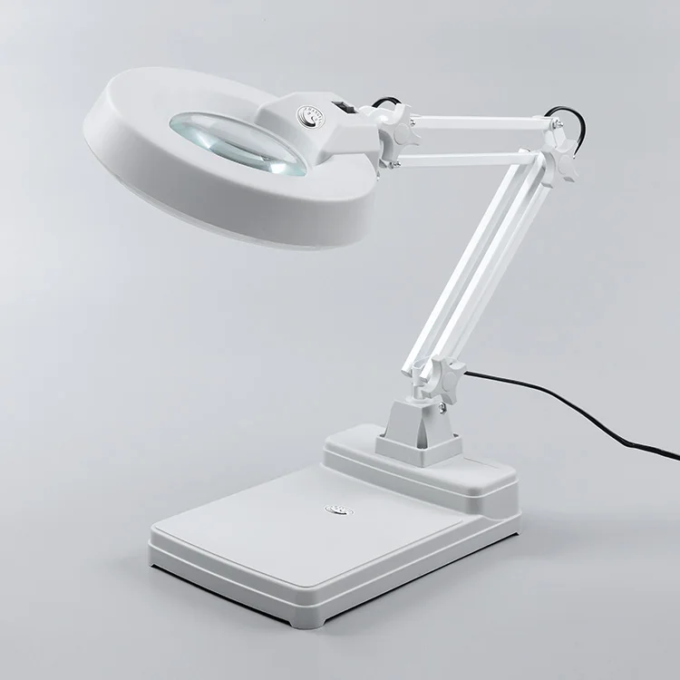 5x 10x 15x 20x Foldable Table Industrial Magnifier Desktop Led