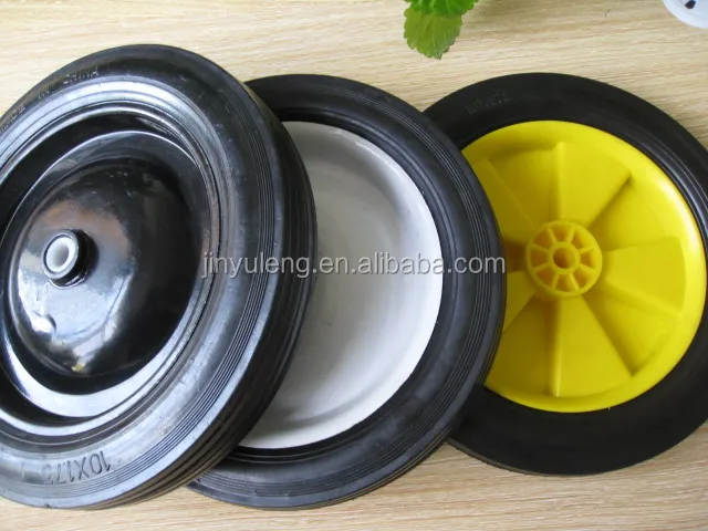 7inch small solid rubber wheels for toys /lawn mower/ carts