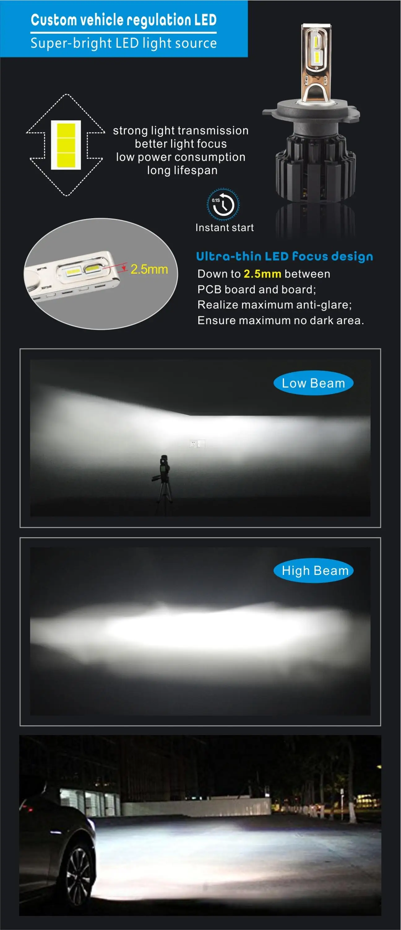 P9hb301 13600lm 100w P9 Hb3 9005 High Beam Car Led Headlights Buy