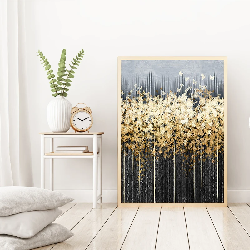 3d Printing Nordic Green Gold Foil Painting Foil Big Poster Print Quadro Modern Wall Art Living Room Canvas Art Buy Posters Wall Art Pictures Canvas Prints Wall Art Oil Paintings Art Painting Abstract