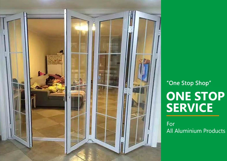 Cheap Aluminium Stacking Folding Bifolded Grill Door Accordion