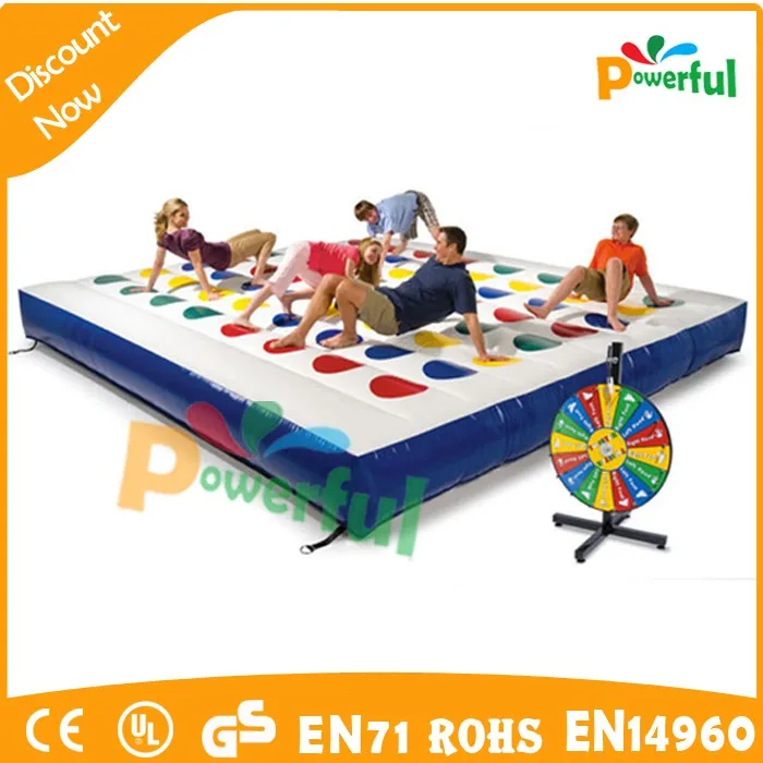 Inflatable  interactive game mega twister game for adults