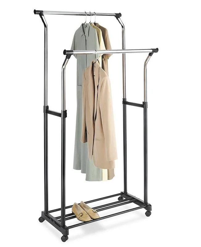 Folding Garment Rack/adjustable Garment Clothes Hanger Stand Folding