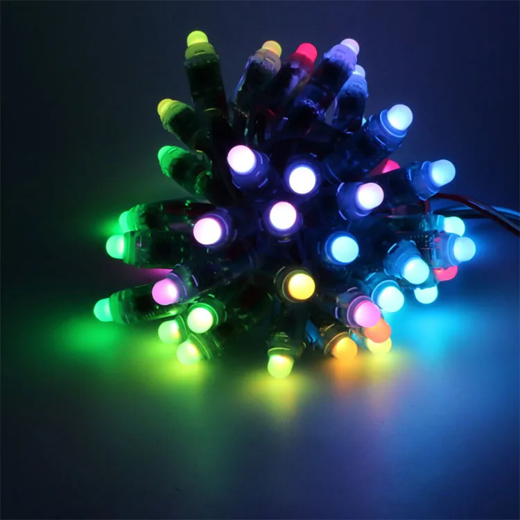 led advertising Round Ucs1903 Ws2811 Led String Light 12mm silicon glue filled 5v led string lights