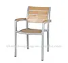 AS-3266 teak wood chair with aluminum frame for garden