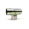 China factory three way round stainless steel tee joint pipe tube 3 way elbow pipe fittings connector