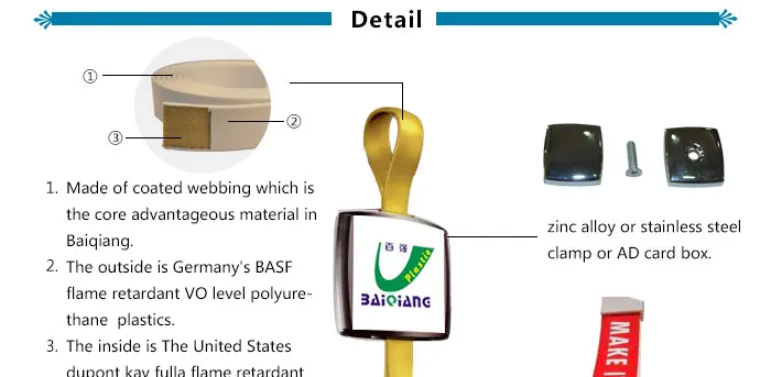 Detail Introduction of Baiqiang Bus Handle Coated Webbing