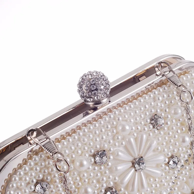 2019 新款批发 gullvine 品牌女士珍珠手拿包晚装包