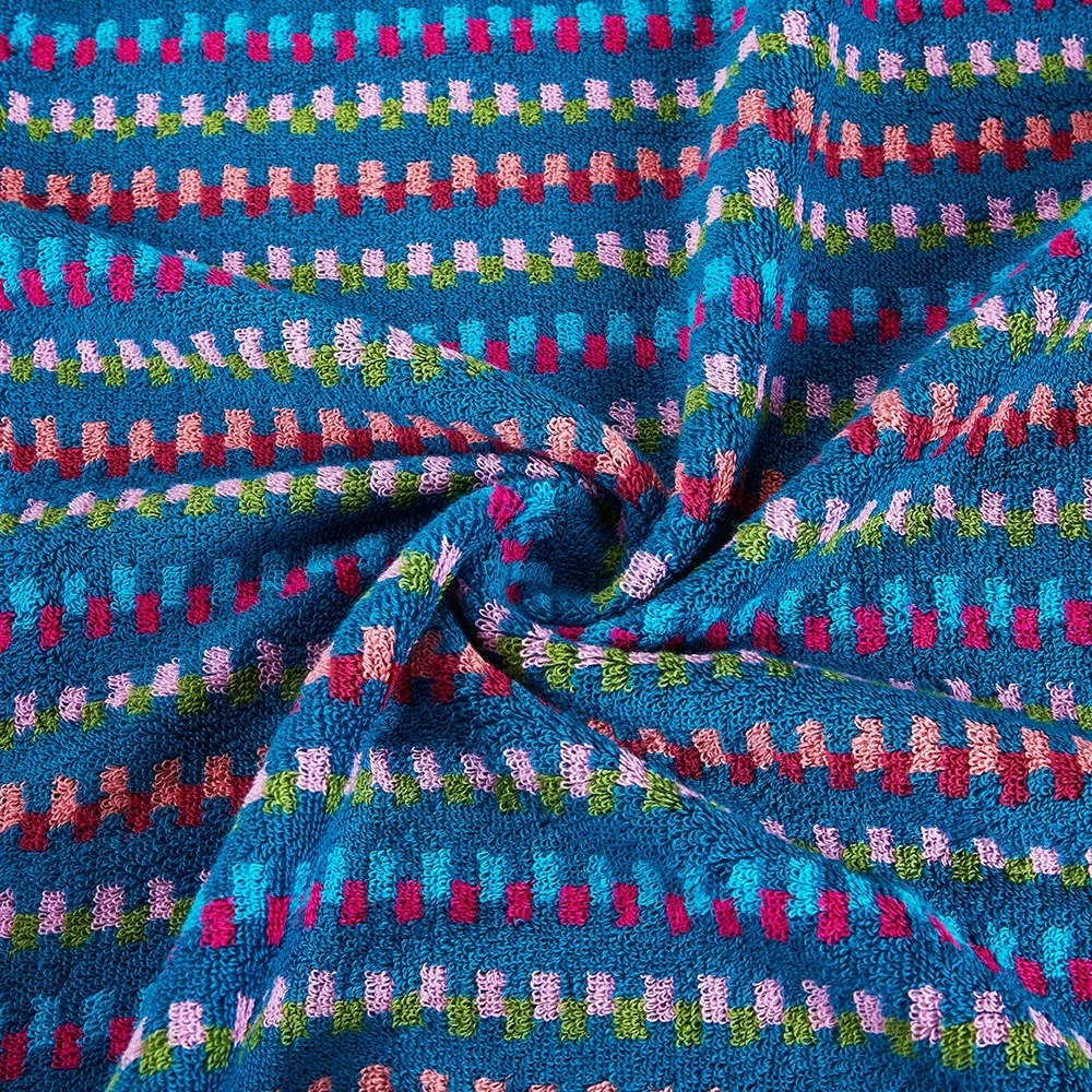 Pure 100 Cotton Colorful Jacquard Hand Towel with Bear Embroidery (10).jpg