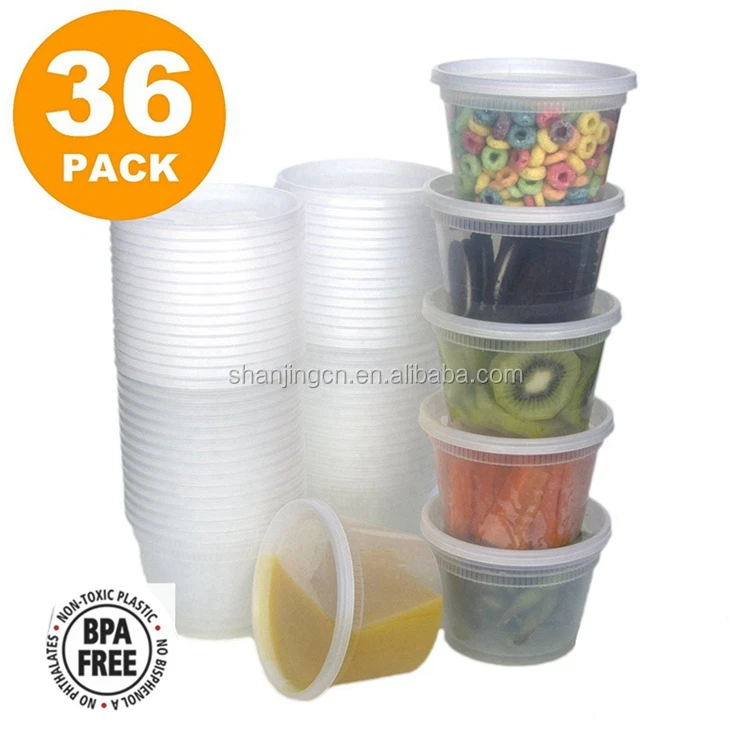 Deli Containers Combo Pack,Leakproof Food Storage Containers With Lids