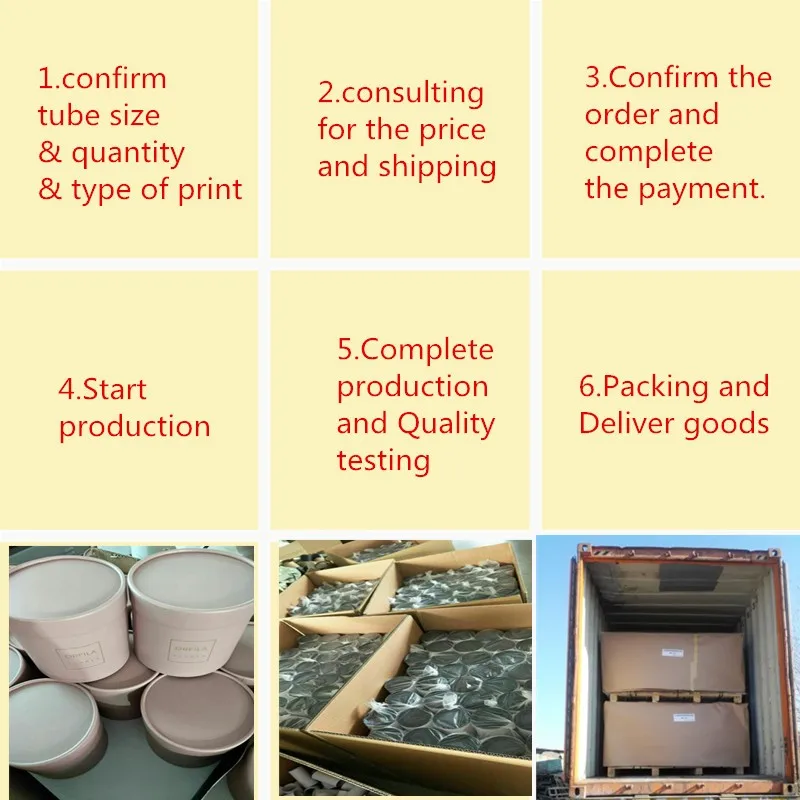 Cardboard Shipping Tube/mailing/poster Packaging Tube Round Box Brown