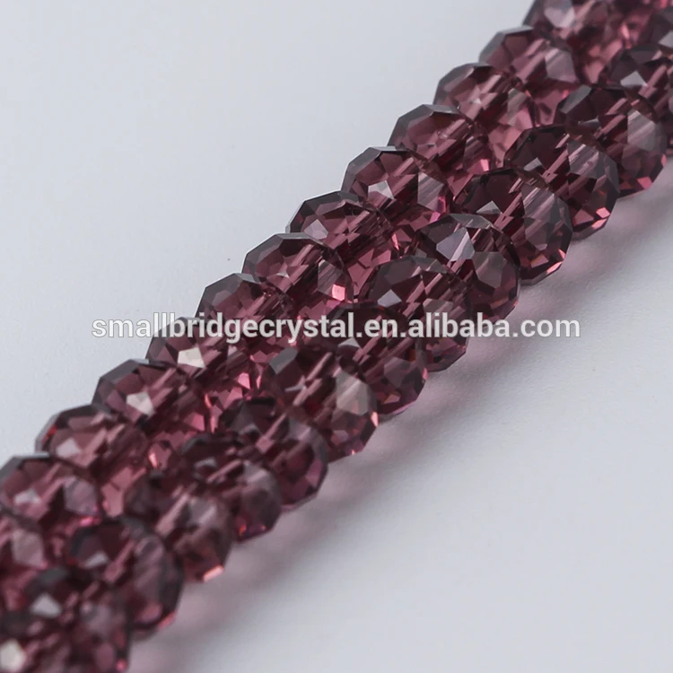 Wholesale African Rondelle 4mm Beads Crystal Beads Factory details