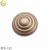 Custom designer suit buttons golden metal one hole button for sale