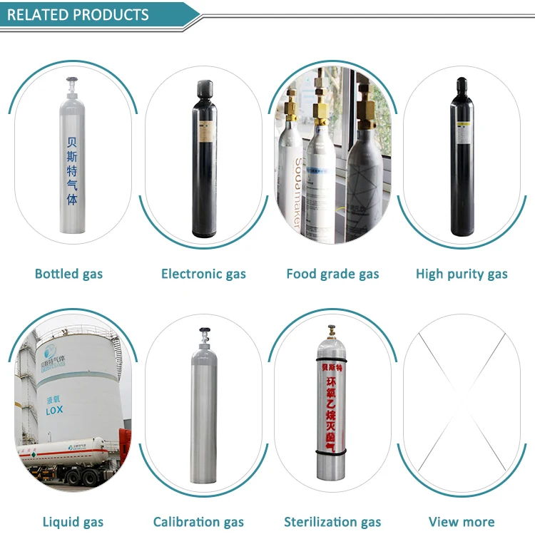 99.9 Purity Helium Gas Standard 99.999 Disposable Helium Tank