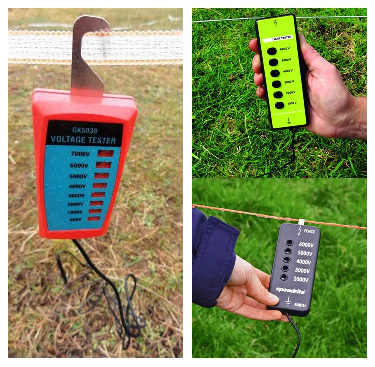 Farm Pp Uv Resistance Voltage Pen Electric Fencing Neon Lamp Fence