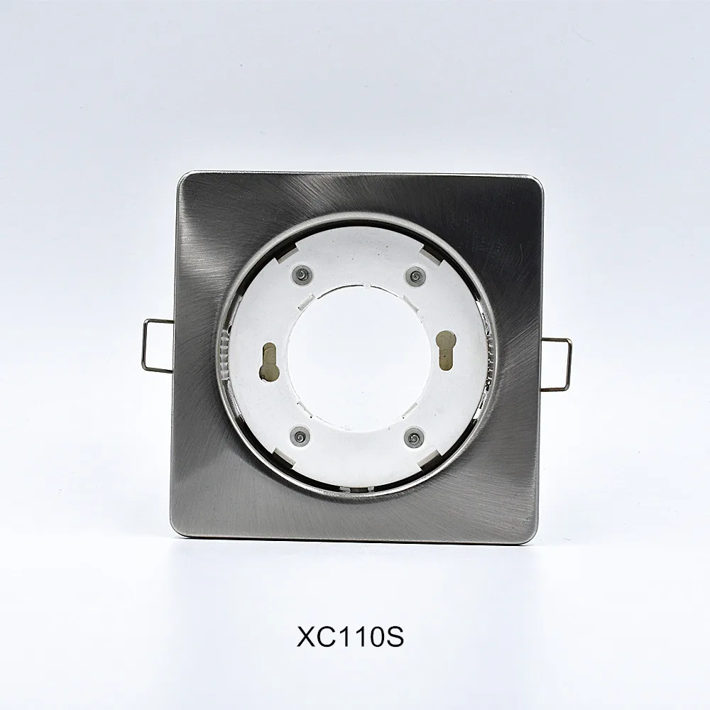 Wholesale price GX53 spot light housing silver electroplating downlight fixture reflective light fitting
