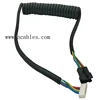 Electric massage chair spiral coil cable with HXH Terminal Bending resistance