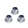 Large size Hexagon Nylock nuts with flange 5/8" 1" 1-1/8" 1-1/4" 1-1/2" thread diameter in imperial inch size