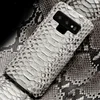 Good Quality luxury Brand Soft Gorgeous Natural Color Real Python Leather Mobile Phone Case For Samsung With Gift Box
