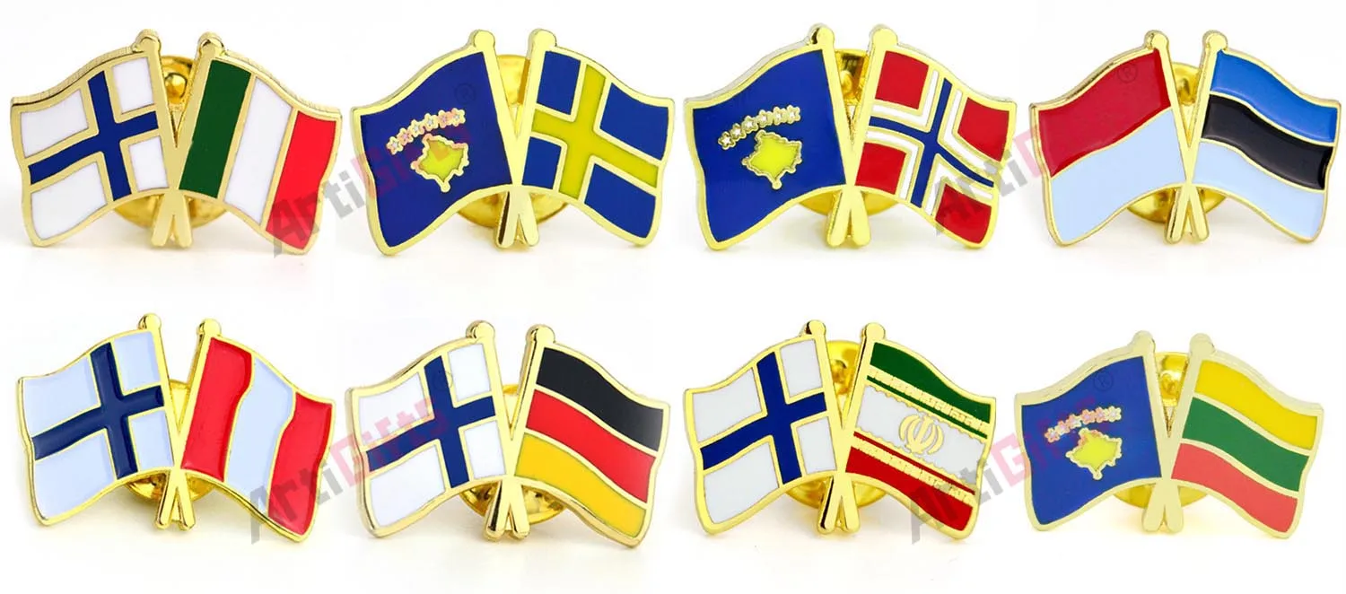 Metal Decorative Flower Needle Long Lapel Pin Badge Set Custom Enamel Men'S Shirt Collar Hijab Brooch Pins