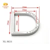 Stamping Logo Metal D Ring Hardware for Leather Dog Collar