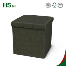 HStex folding ottoman shoe storage ottoman